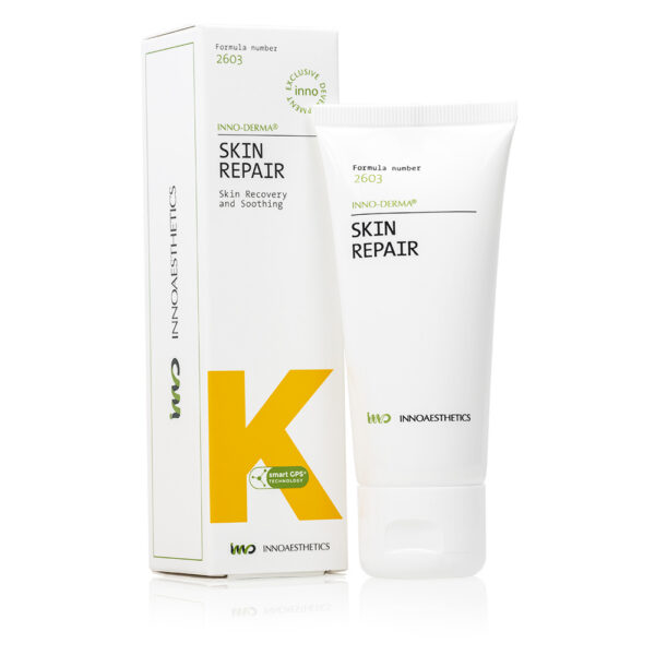 Innoaesthetics Skin Repair krem i tube med tilhørende eske